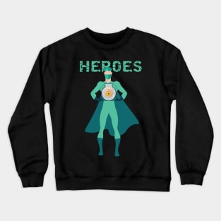 Health Super Hero Crewneck Sweatshirt